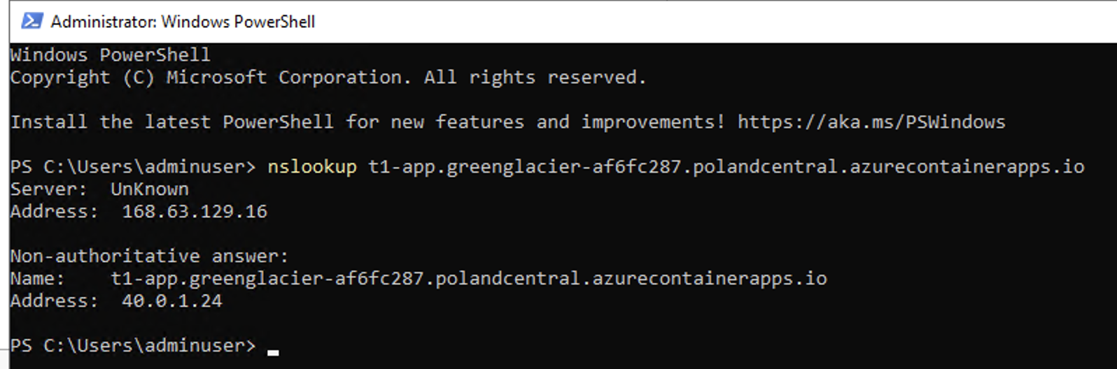 Azure Container Apps – Private Networking debug sucess